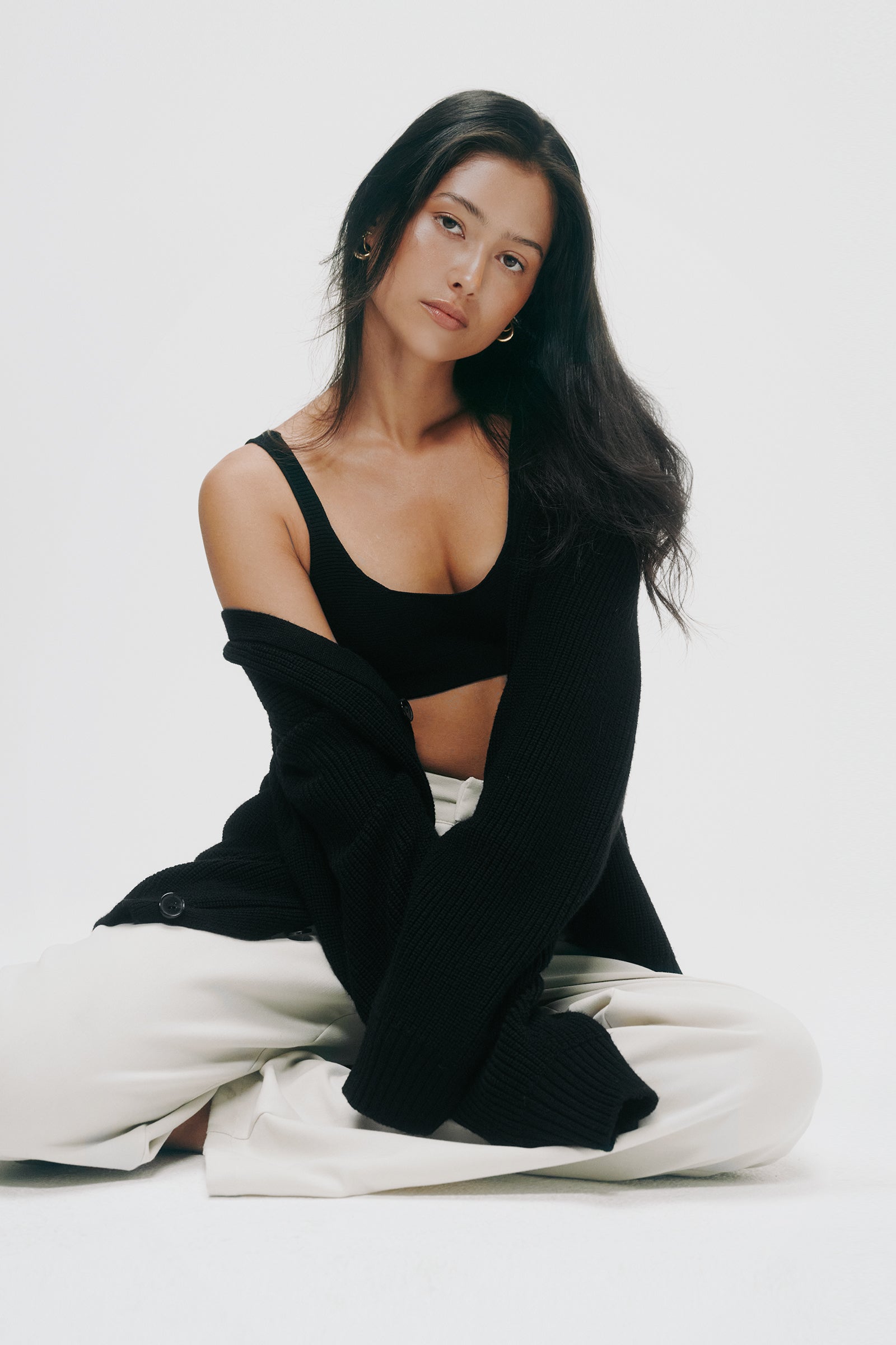 Doti Knitted Bra in Black