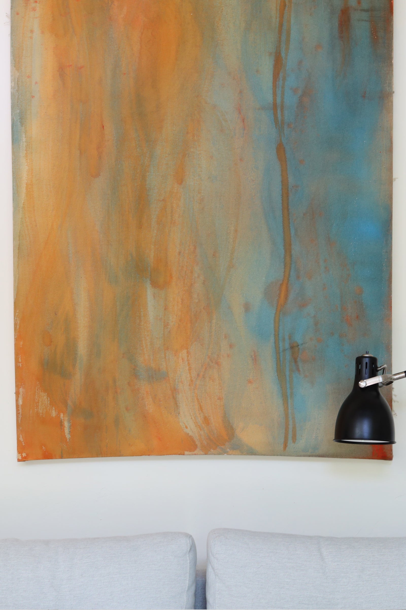 "UnTitle 4" - Hemp & Cotton Canvas Art - 45x80"