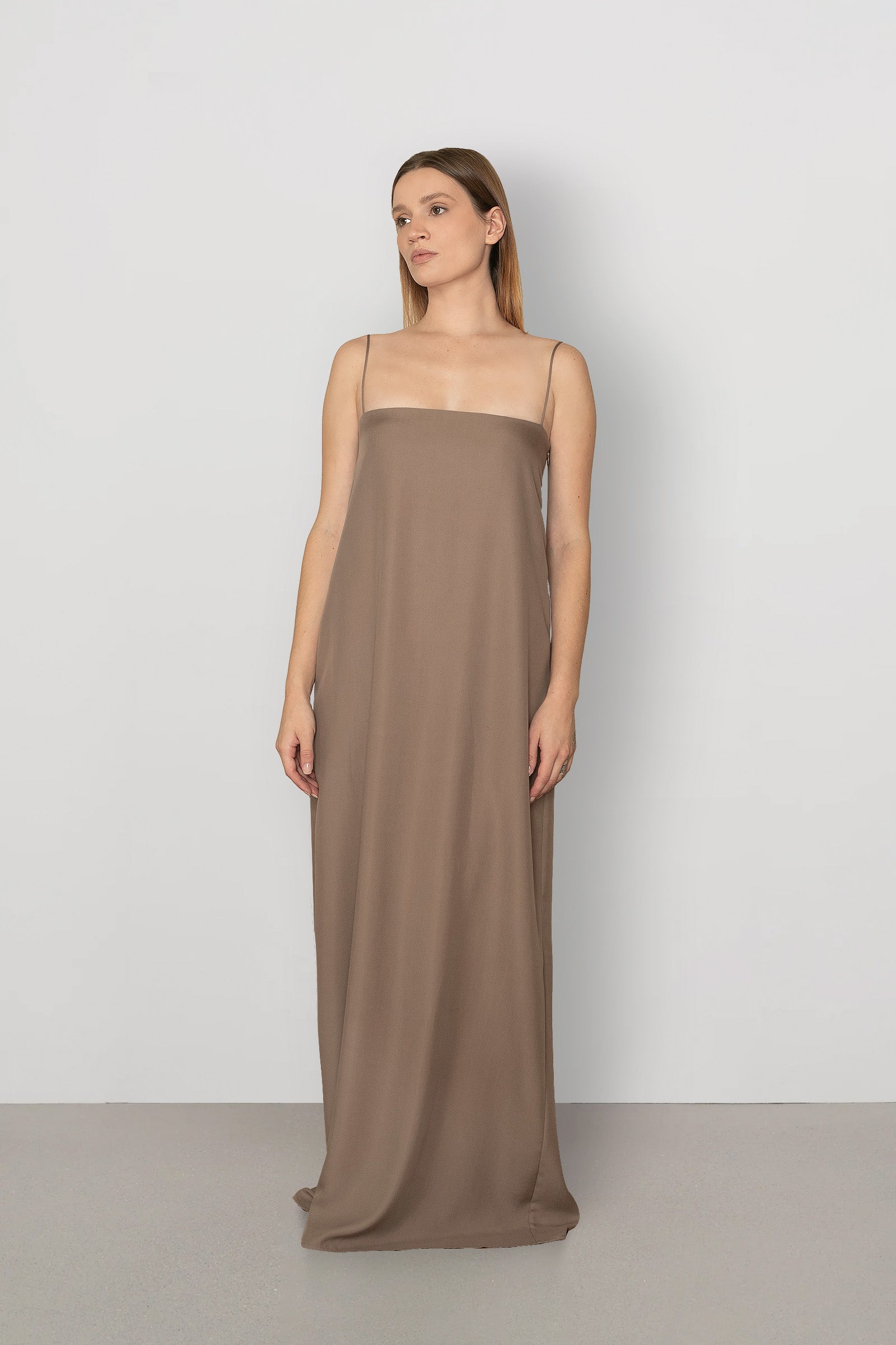 ECHO Dress in Enzymatic Tencel™ - Taupe