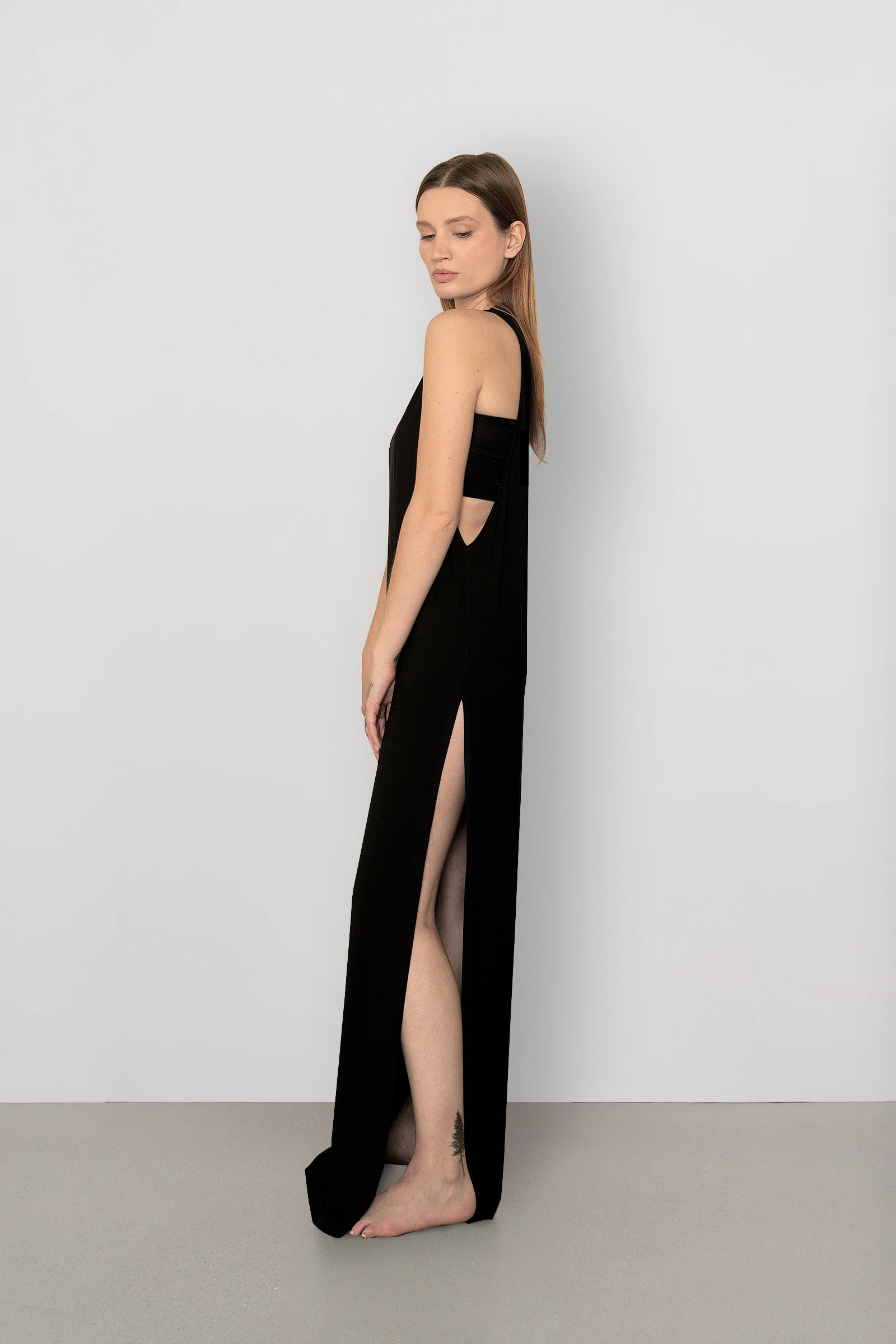 LINE Dress in Tencel™ Modal - Black