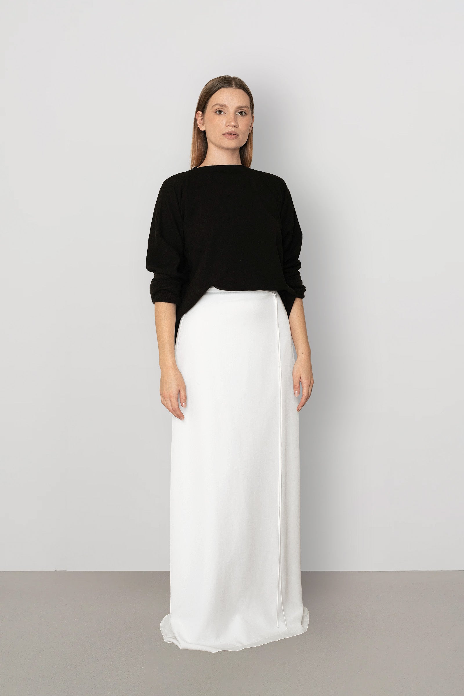 ECHO Skirt in Enzymatic Tencel™ - White
