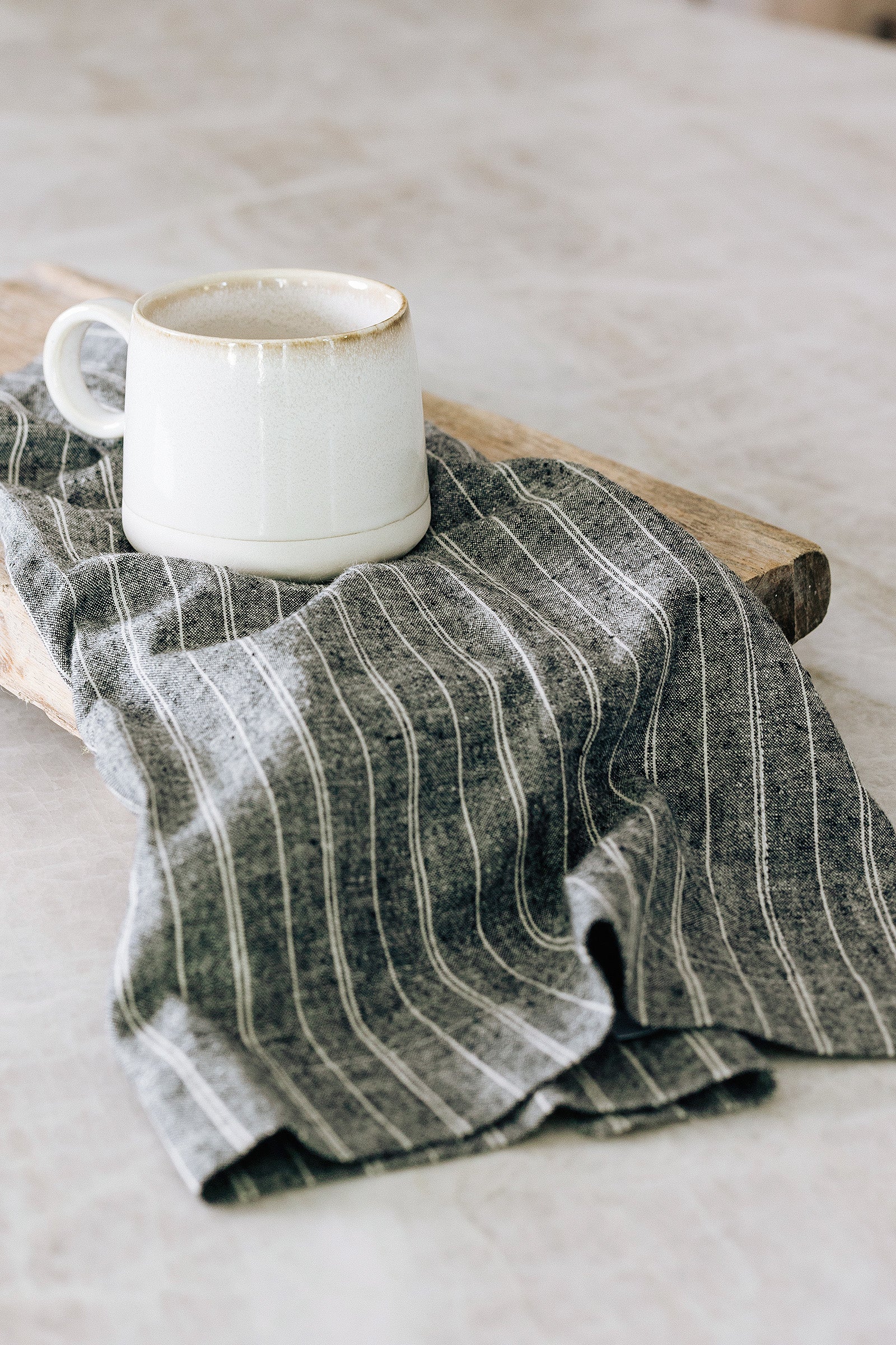 MARA Napkin in Hemp & Organic Cotton - 20x20" - Striped