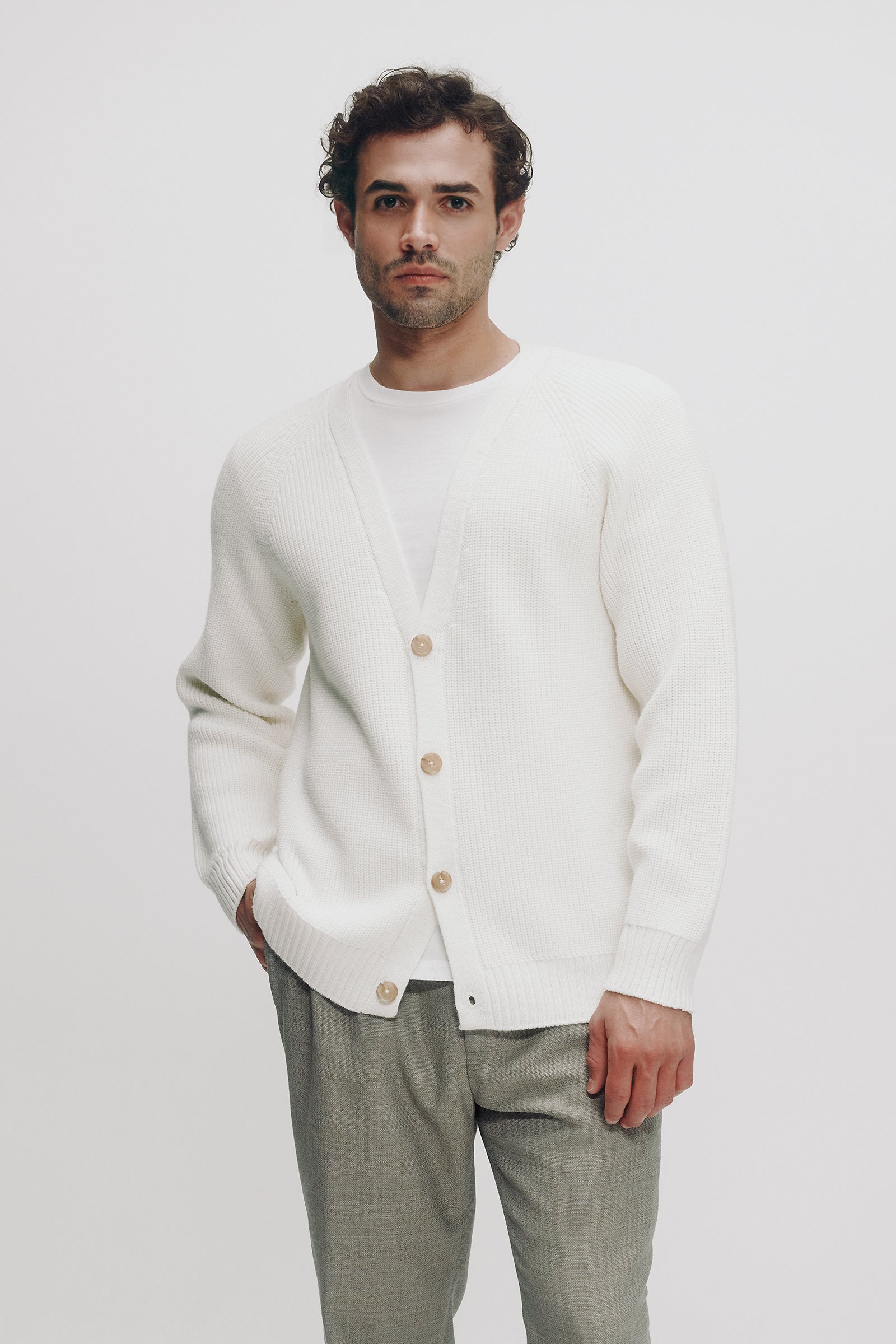 Otis Cardigan in Buck