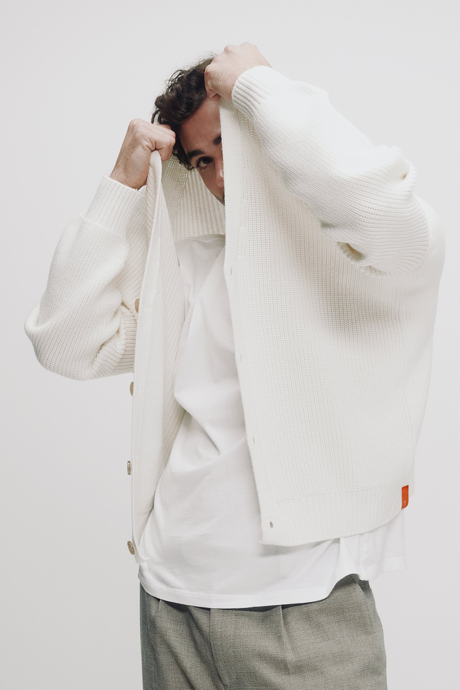 Otis Cardigan in Off-White