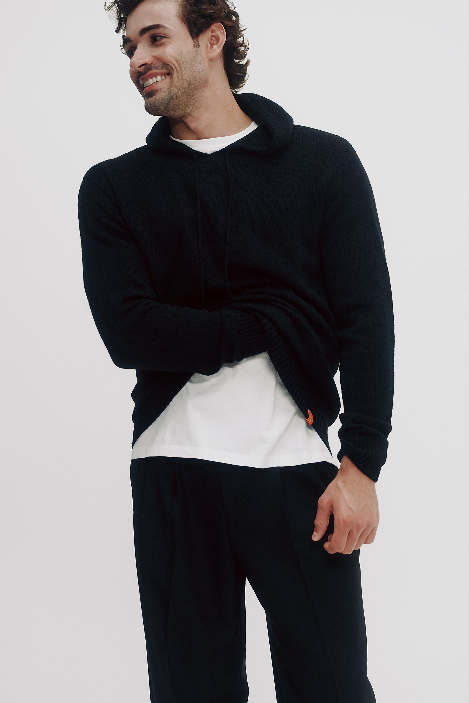Niko Hoodie Sweater in Grey