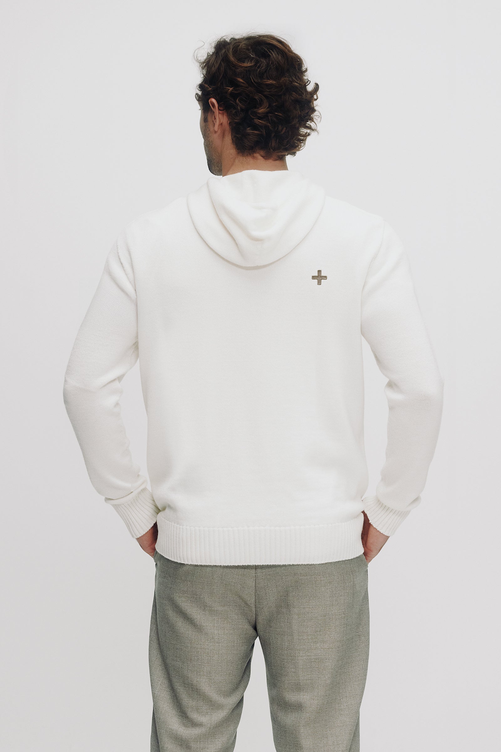 Niko Hoodie Sweater in Straw