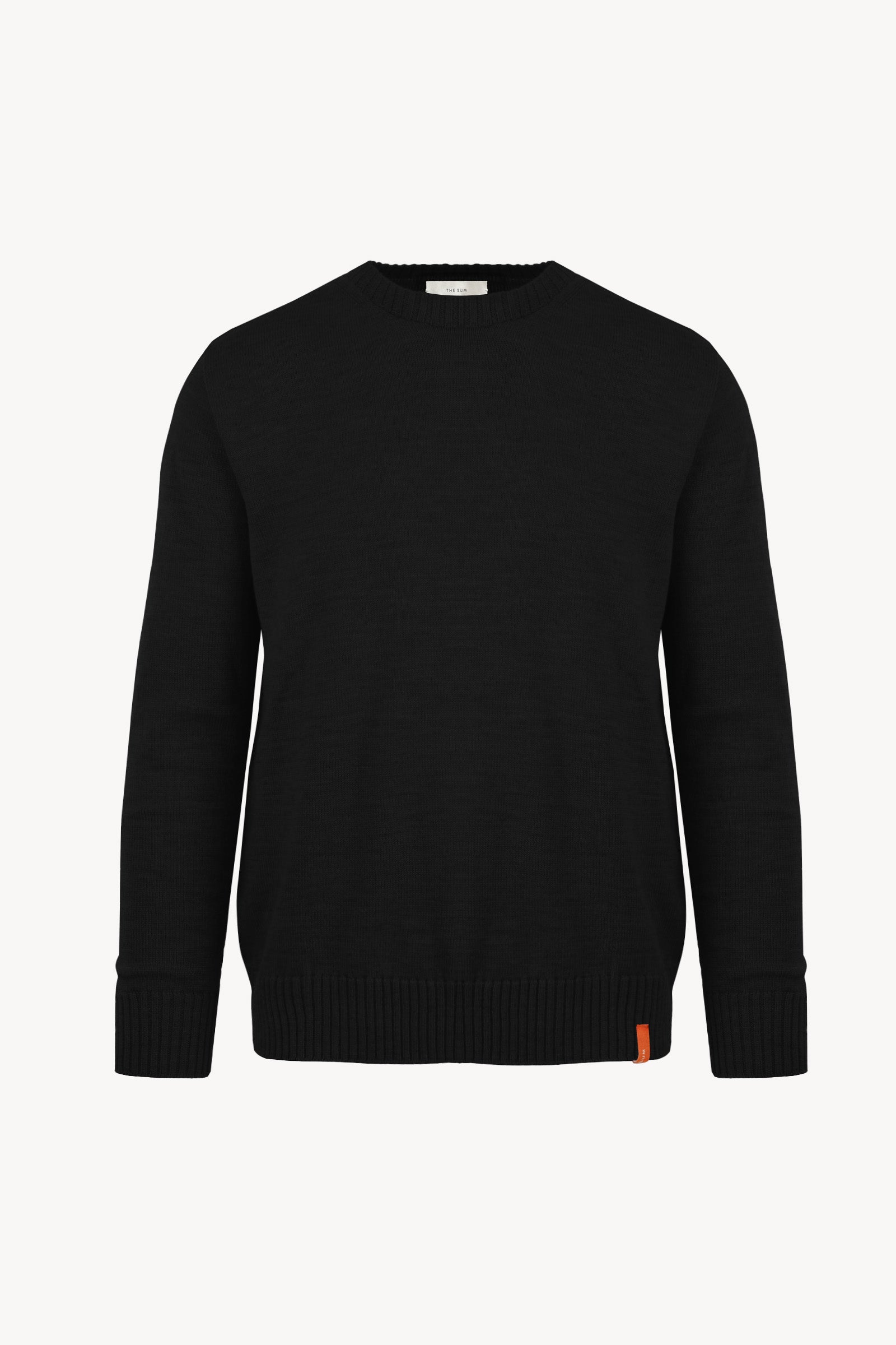 Noah Merino Wool Sweater in Black