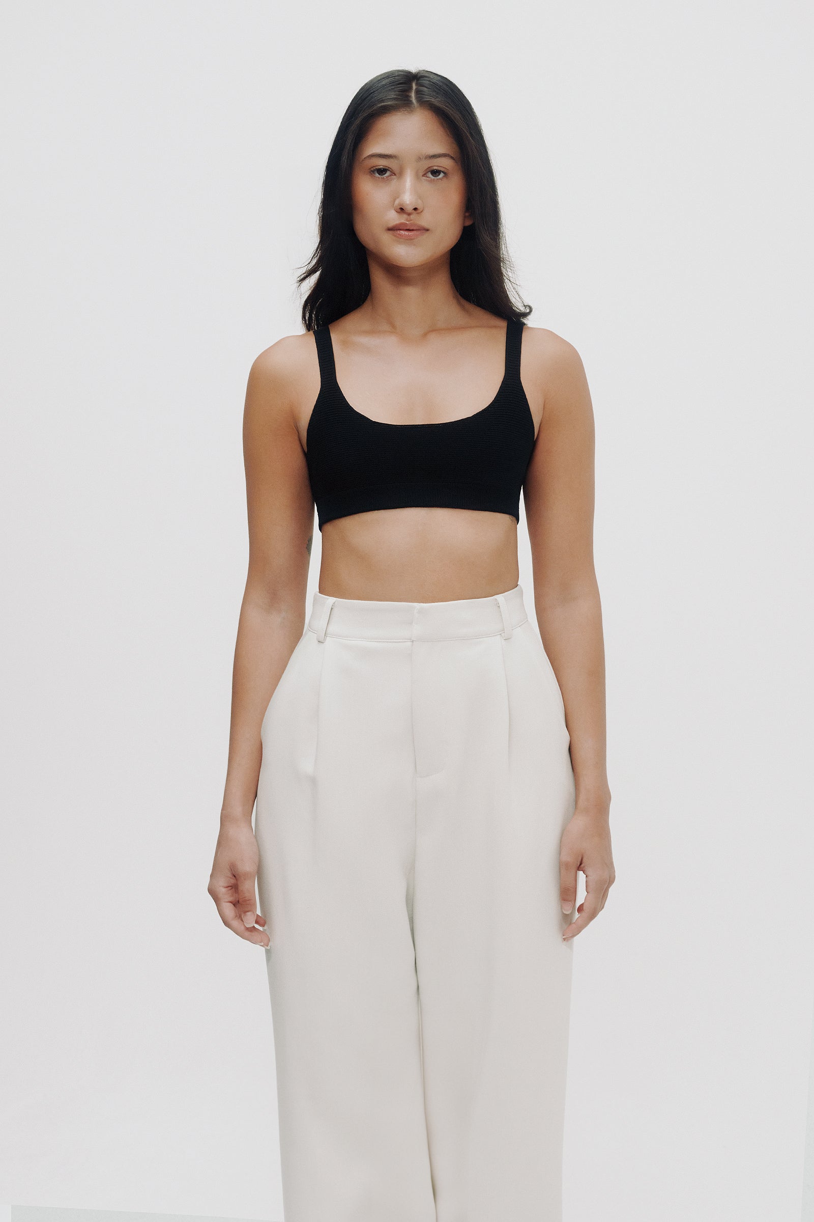 Doti Knitted Bra in Black