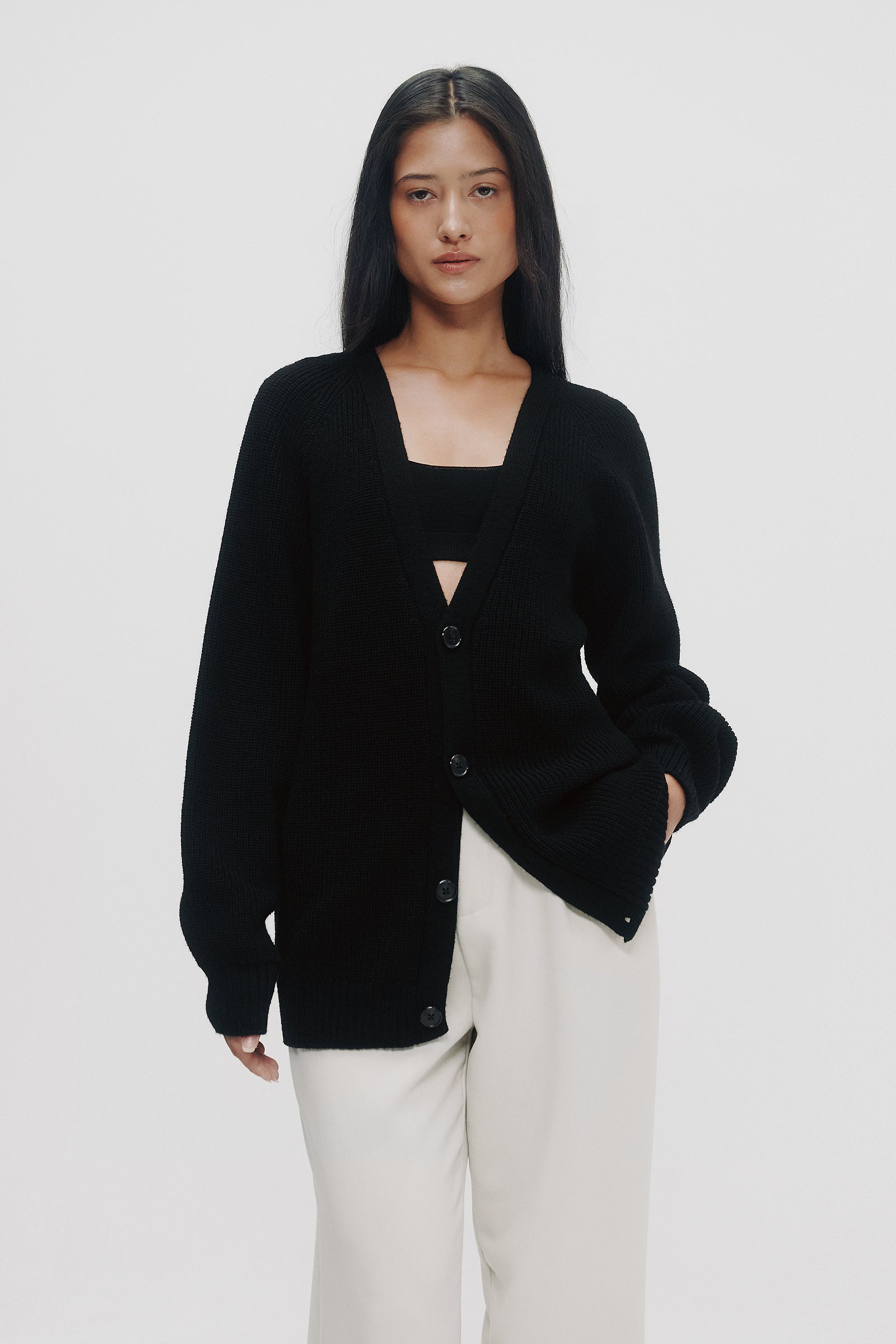 Ines Cardigan in Black