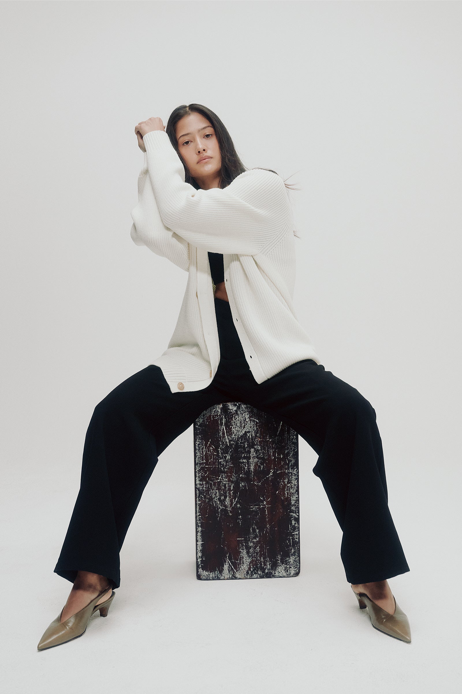 Ines Cardigan in Off-White