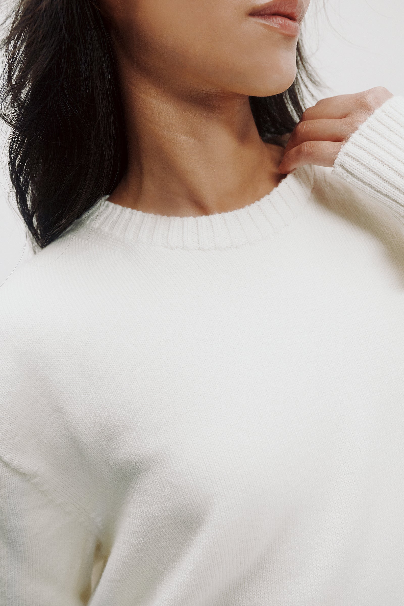 Mila Merino Wool Sweater in Straw