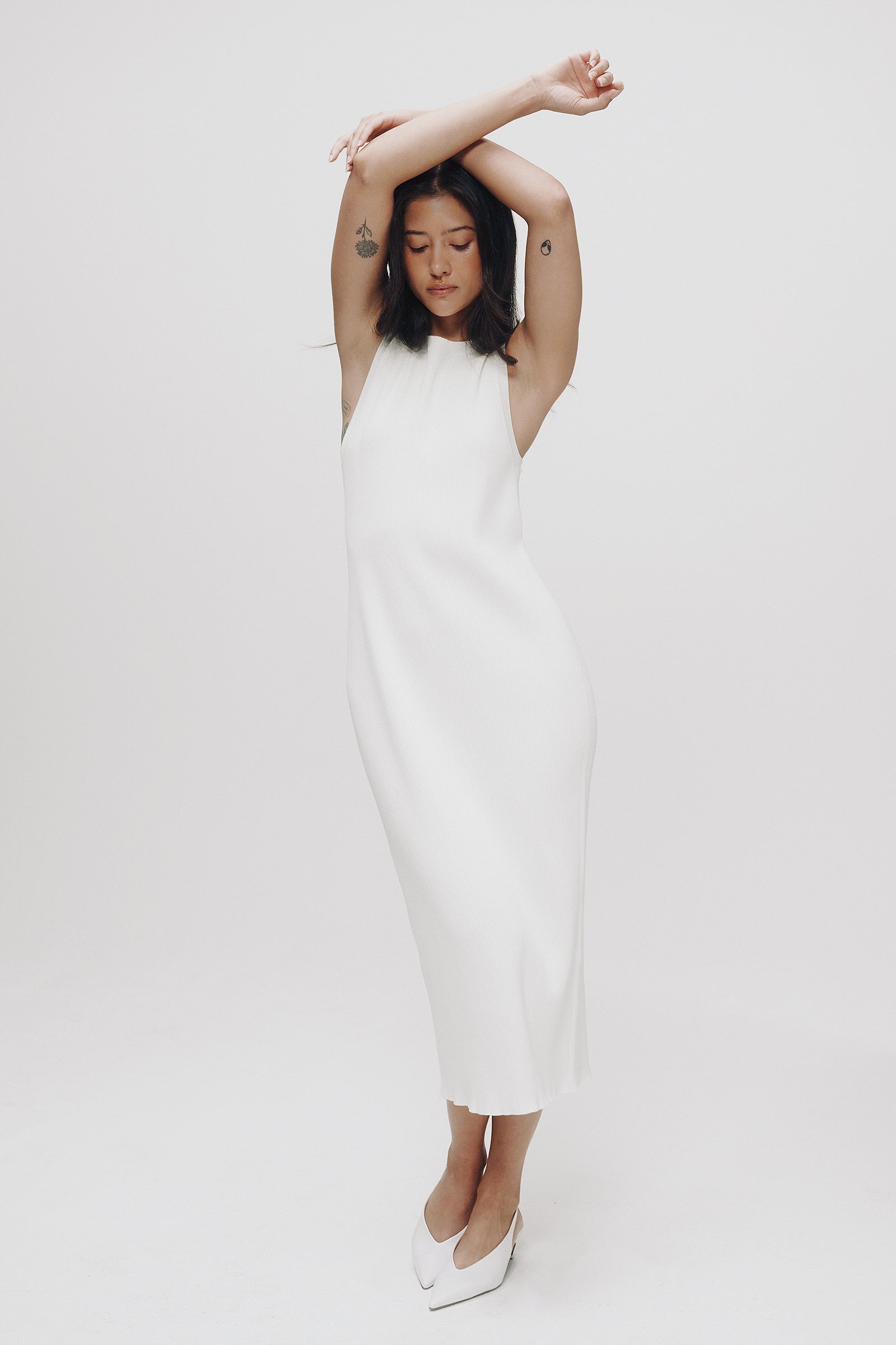 Sara Dress in White
