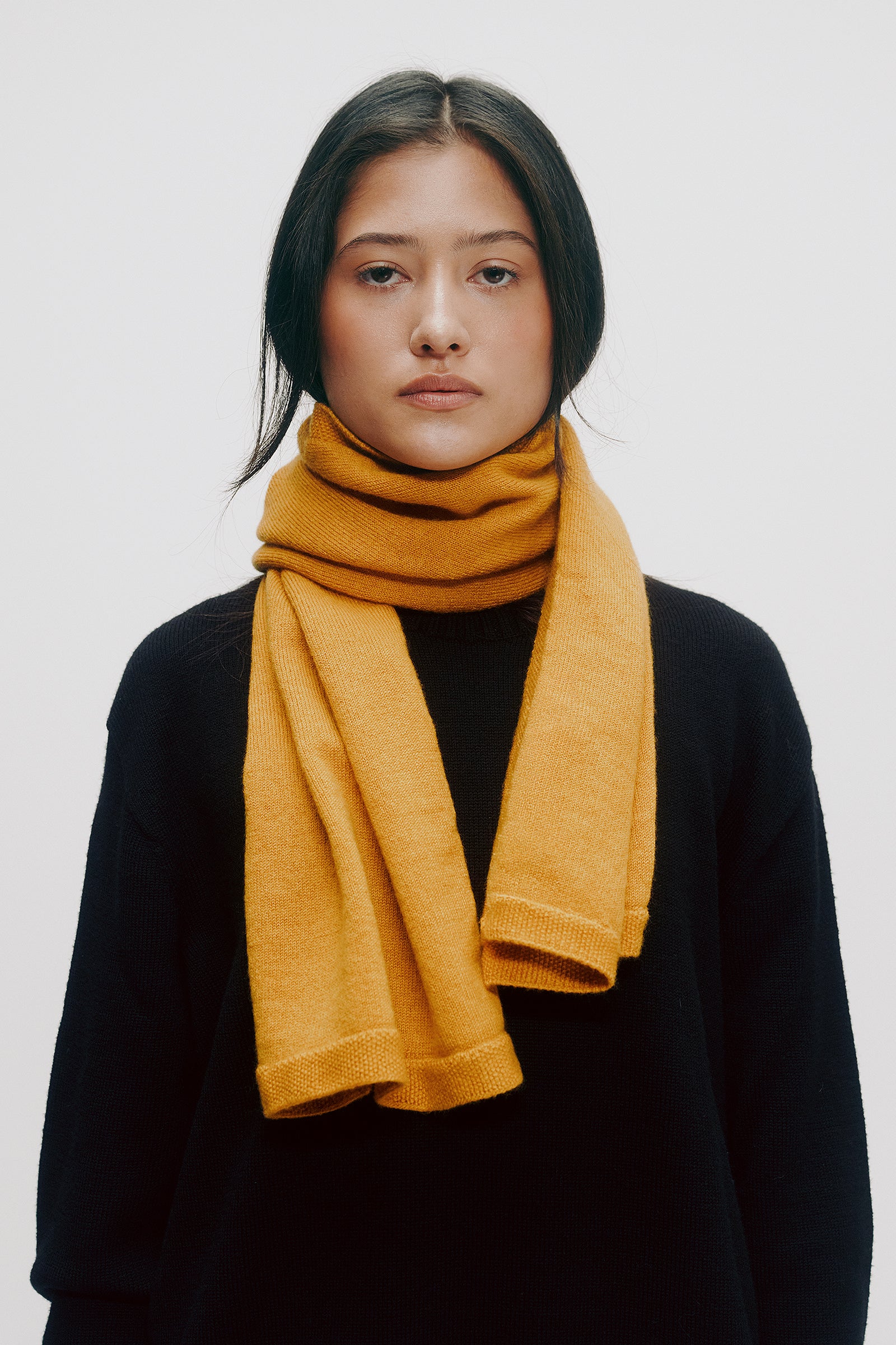 Suma Merino Scarf in Straw