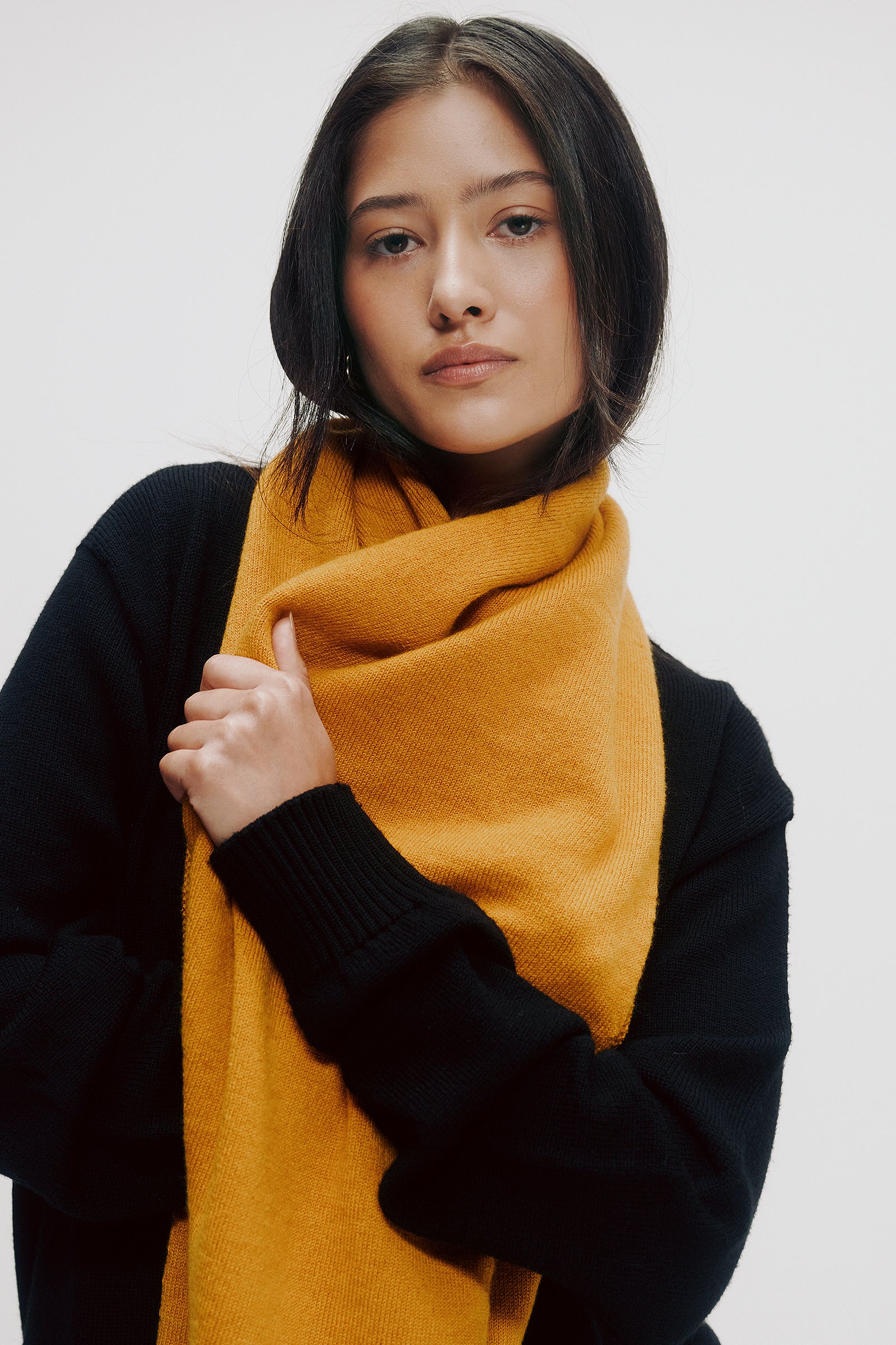 Suma Merino Scarf in Straw Mens