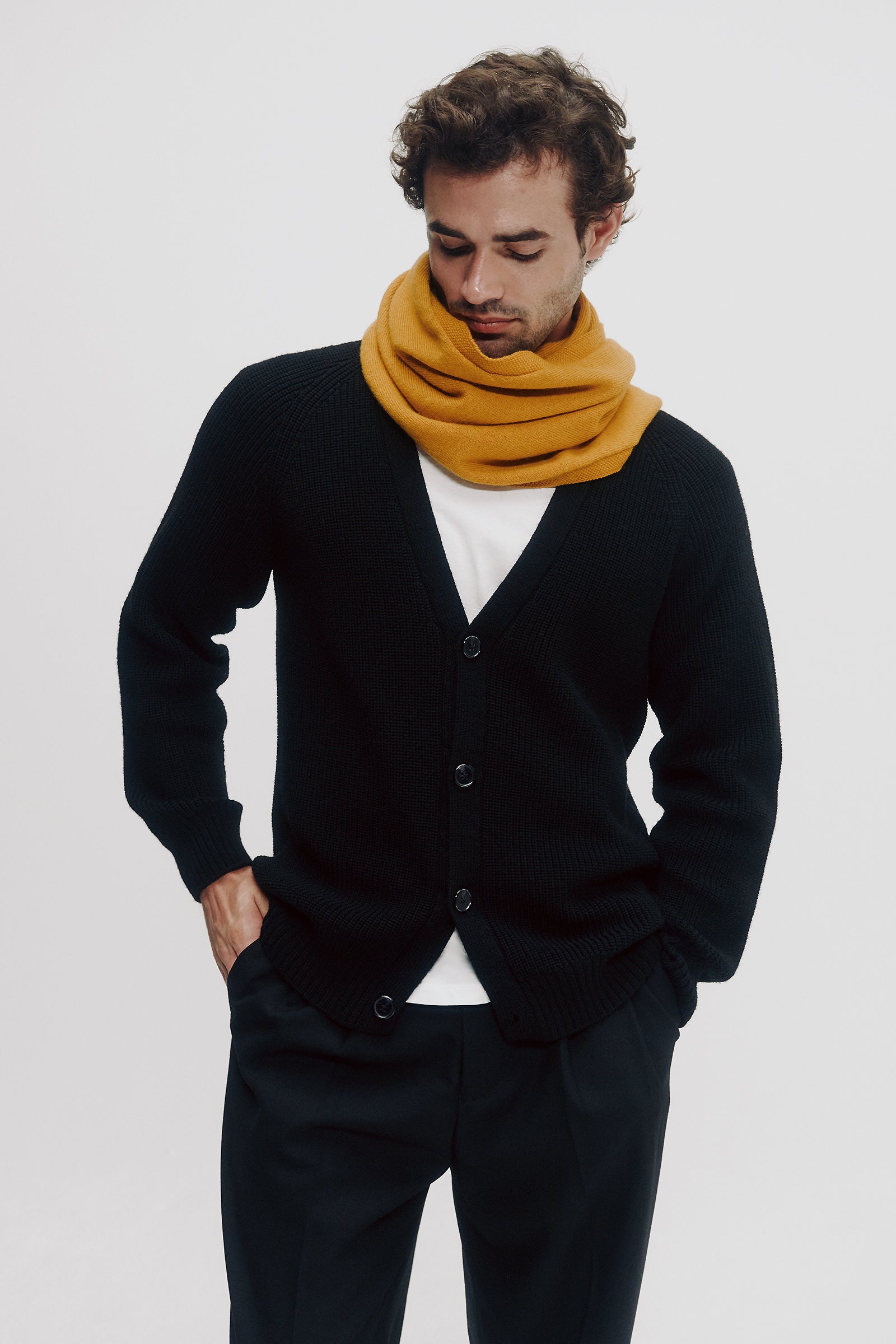 Suma Merino Scarf in Straw Mens