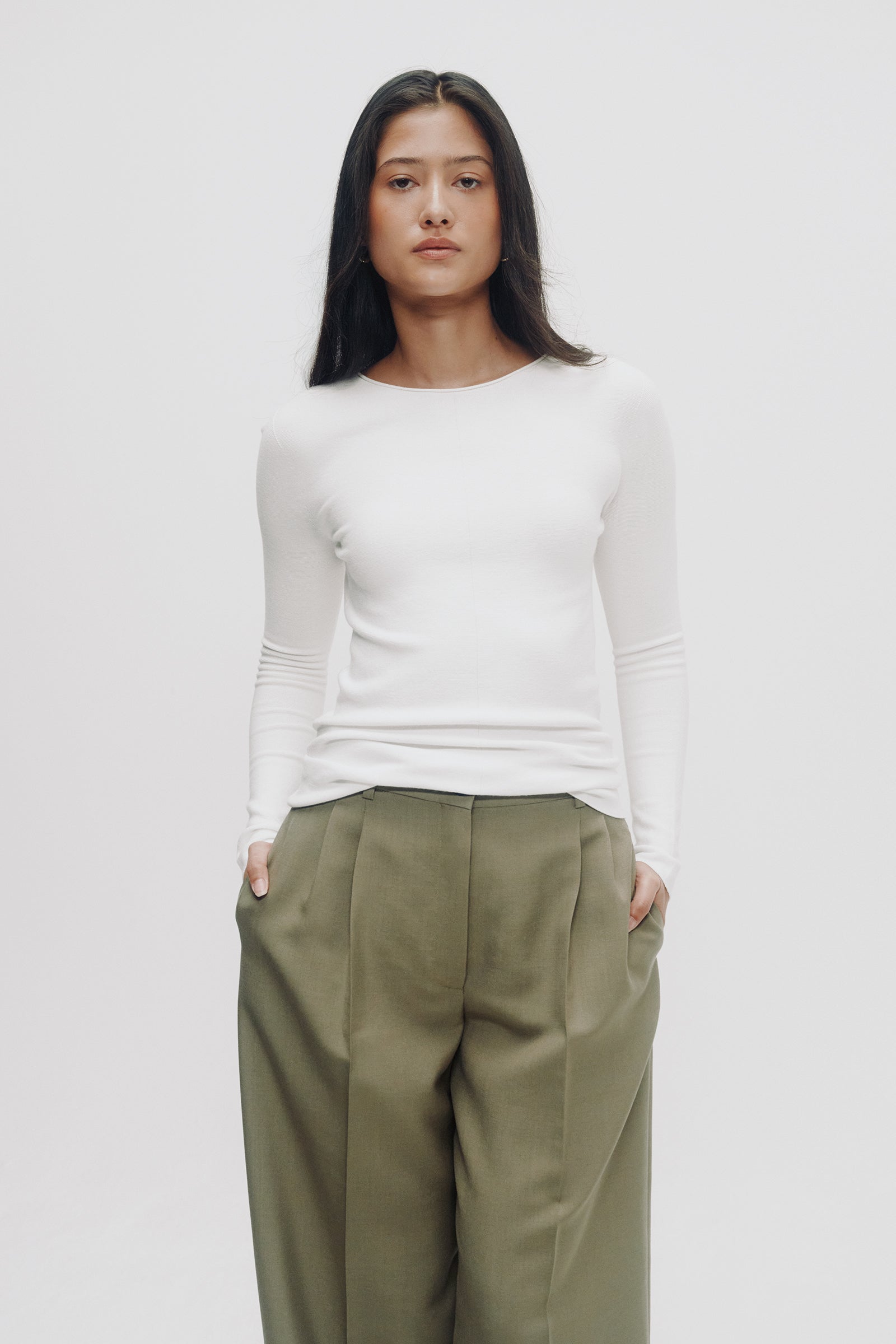 Mara Knitted Top in White